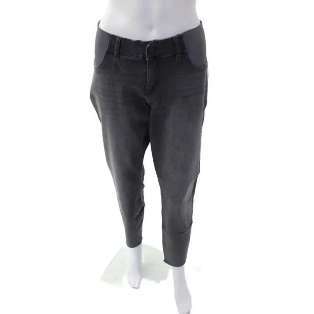 DL1961 Womens Emma Skinny Maternity Instasculpt Jeans - Overcast Size 32
